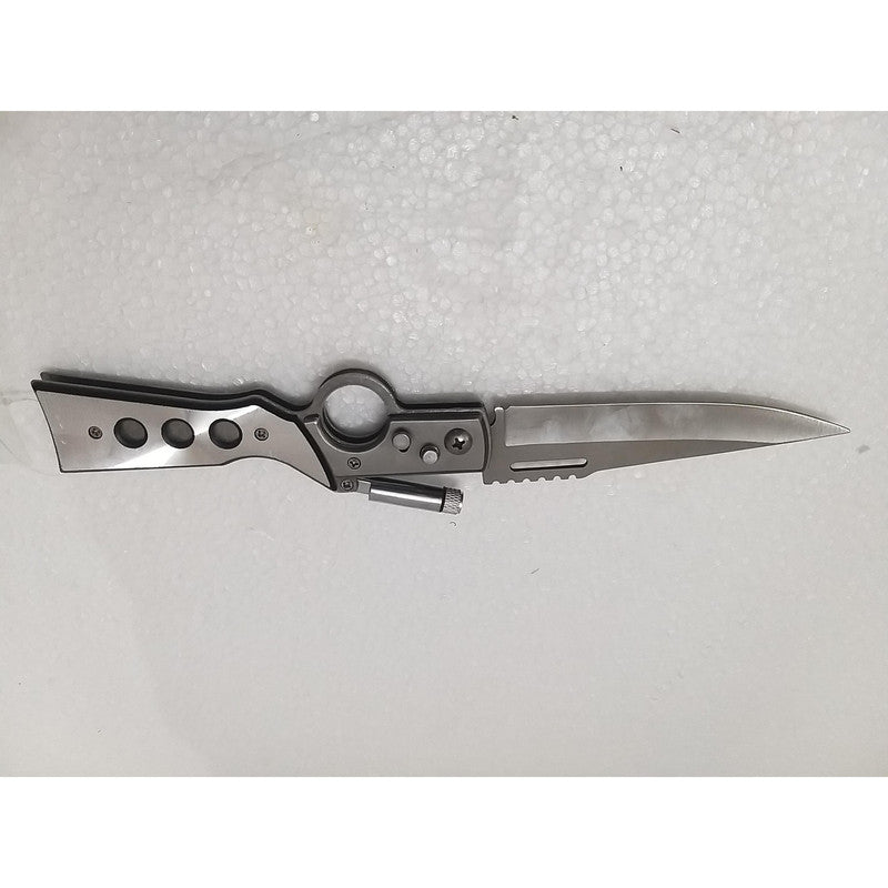 7088 Silver Foldable Camping Knife (1334)