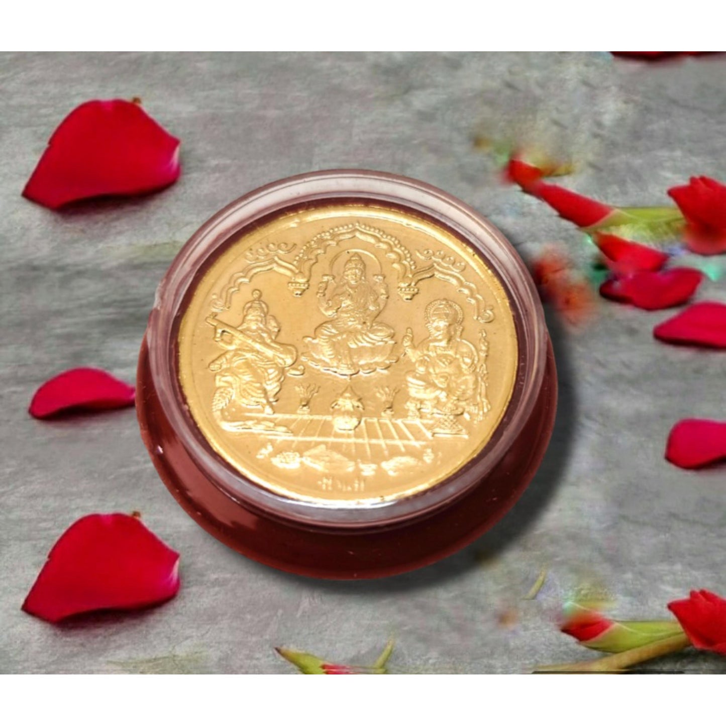 GOLD PLATED Puja Coin - For Worship or GIFT (Bulk Buyers Welcome)