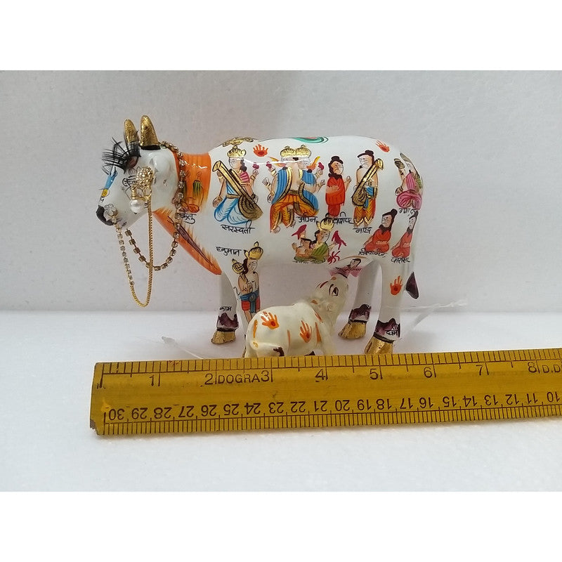 Lord Krishna Cow with Calf | Lord Puja Worship Temple (2306)