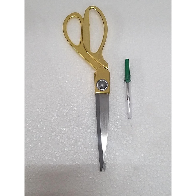 Heavy Duty Hard Funner Steel Scissors with Brass Handle 10 Inches (2323)