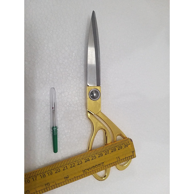 Heavy Duty Hard Funner Steel Scissors with Brass Handle 10 Inches (2323)