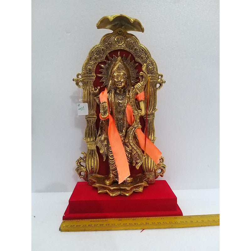 Traditional Gold-Plated Lord Ram Murti | 15 Inches | Idol Statue For How Decor Showpiece (2332)