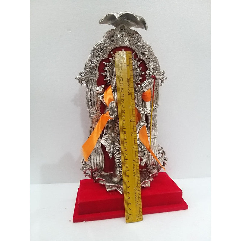 Traditional Silver-Plated Lord Ram Murti | 15 Inches | Idol Statue For How Decor Showpiece (2334)