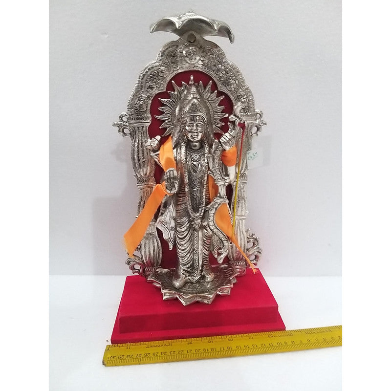 Traditional Silver-Plated Lord Ram Murti | 15 Inches | Idol Statue For How Decor Showpiece (2334)