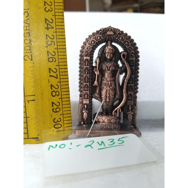 RAM Original Ram Lalla Idol Murti Lalla Statue Metal For Puja Decorative Showpiece | Copper Finished (2435)