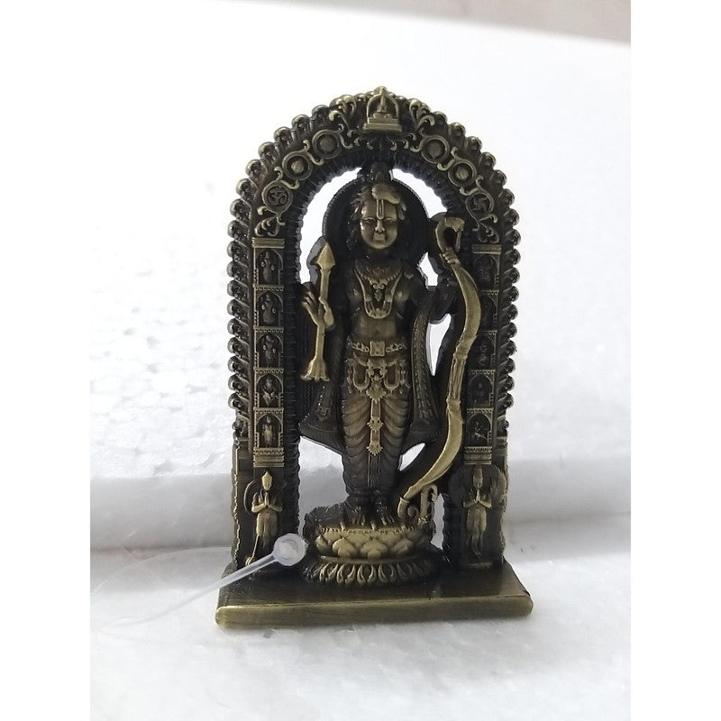 RAM Original Ram Lalla Idol Murti Lalla Statue Metal For Puja Decorative Showpiece | Gold Finished (2436)