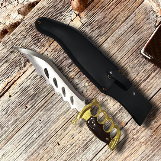 HK-5639 Camping Knife with Knuckles  (2523)