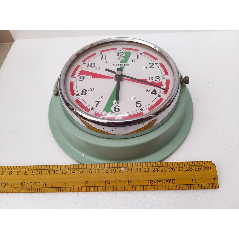 Vintage TIC CITIZEN Radio-Room Slave Clock | Model NTS 25 | Japan | From Ship Salvage (2589)