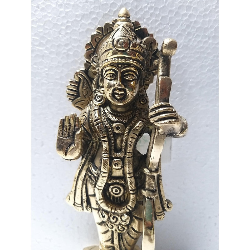 Shri Ram Brass Idol | Lord Ram Statue Figurines | For Puja Ghar Home Decoration (2618)