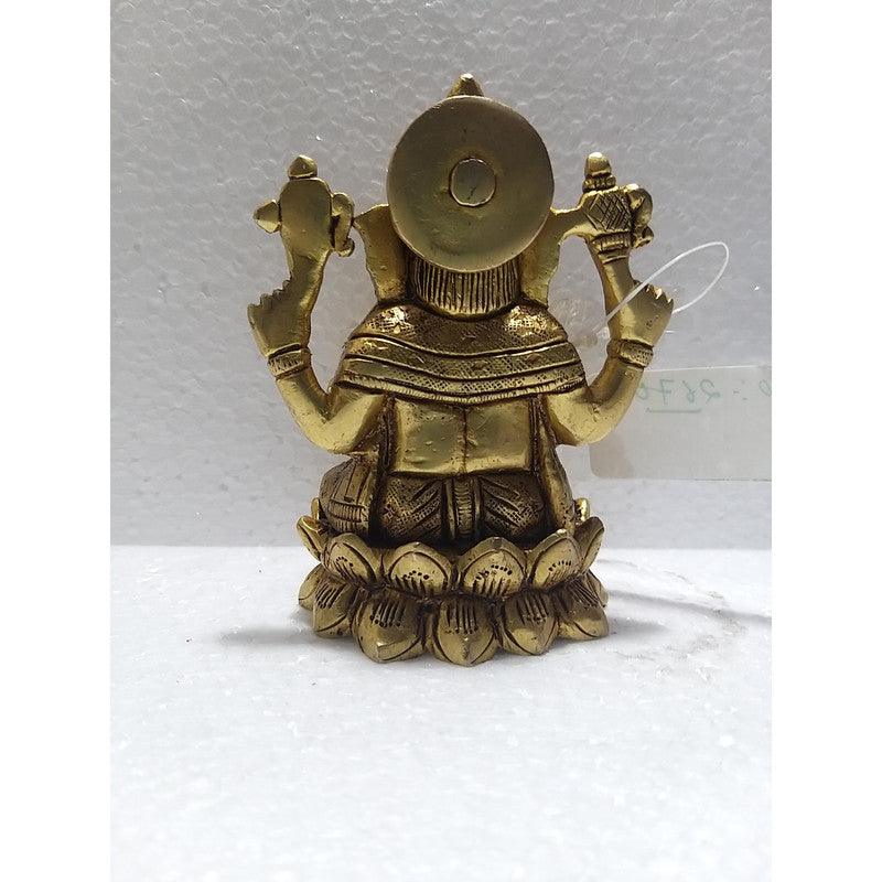 Ganeshji Brass Idol | Ganesha Brass Statue Figurines | For Puja Ghar Home Decoration (2670)