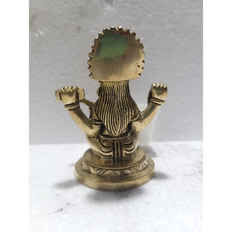 Saraswati Maa Brass Idol | Goddess Saraswati Statue Figurines | For Puja Ghar Home Decoration (2676)