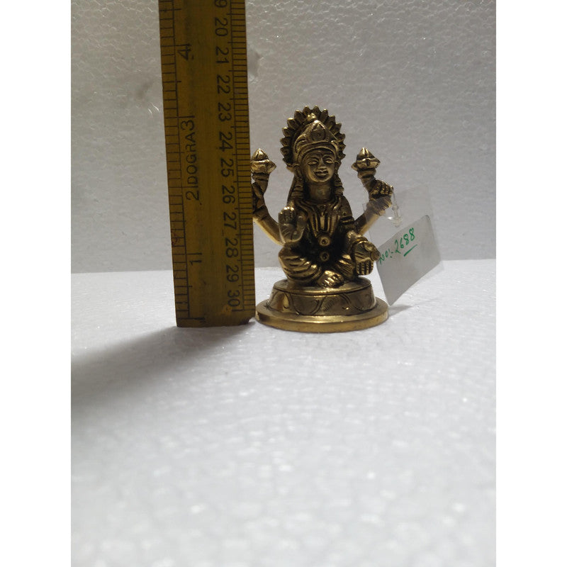 Laxmiji Brass Idol | Goddess Laxmi Statue Figurines | For Puja Ghar Home Decoration (2688)