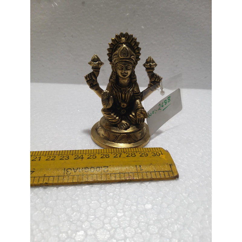 Laxmiji Brass Idol | Goddess Laxmi Statue Figurines | For Puja Ghar Home Decoration (2688)