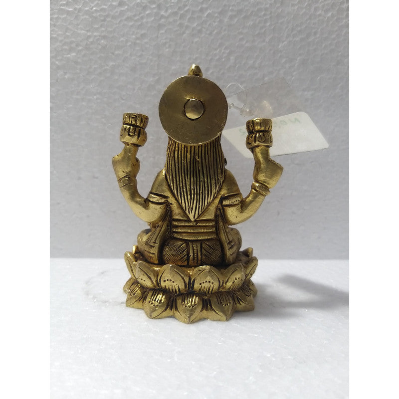 Laxmiji Brass Idol | Goddess Laxmi Statue Figurines | For Puja Ghar Home Decoration (2692)