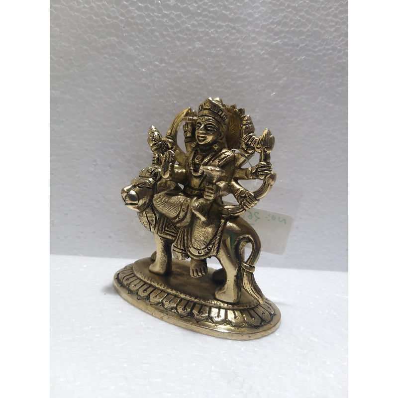 Ambaji Brass Idol | Ambe Maa Brass Idol | For Puja Ghar Home Decoration (2693)