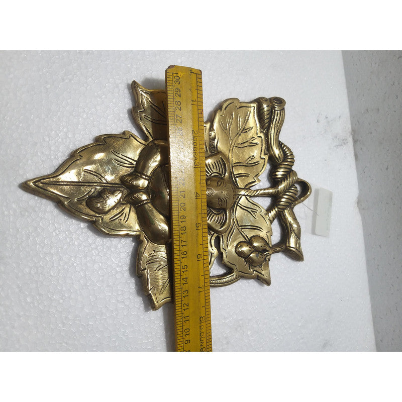 Pan Ganeshji Brass Idol | Hanging Ganeshji Statue Figurines | For Puja Ghar Home Decoration (2707)