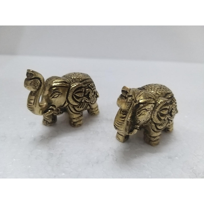 Elephant Brass Idol | Home Office Decoration | Table Decor (2762)