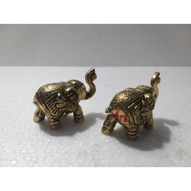 Elephant Brass Idol | Home Office Decoration | Table Decor (2762)