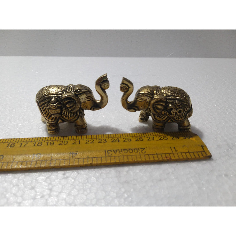 Elephant Brass Idol | Home Office Decoration | Table Decor (2762)