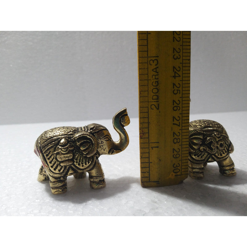 Elephant Brass Idol | Home Office Decoration | Table Decor (2762)