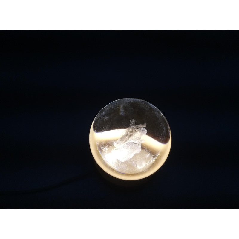 Crystal Ball Light - Room Decor Night Lights Luminous Ball Inner 3D Figurine Home Decor  (2775)