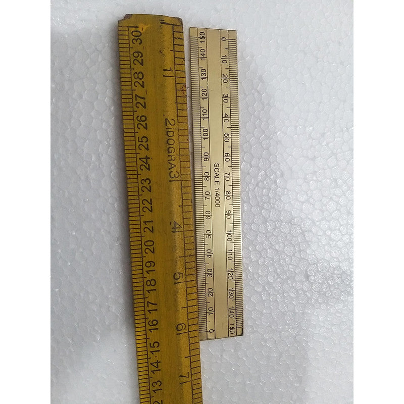 Brass scale Ruler | Pure Brass | Indian Ancient Measurement Tools (2785)