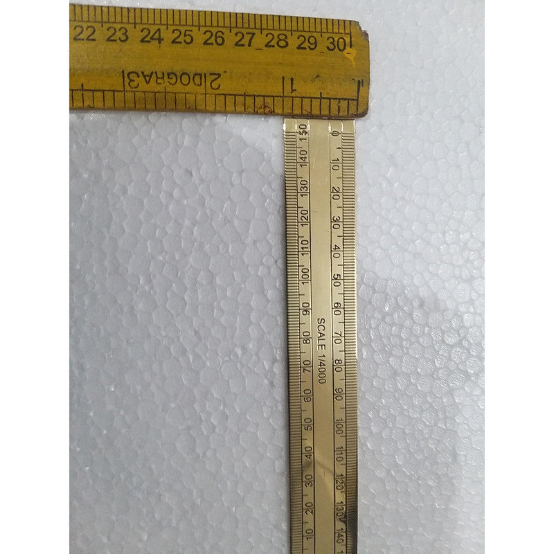 Brass scale Ruler | Pure Brass | Indian Ancient Measurement Tools (2785)