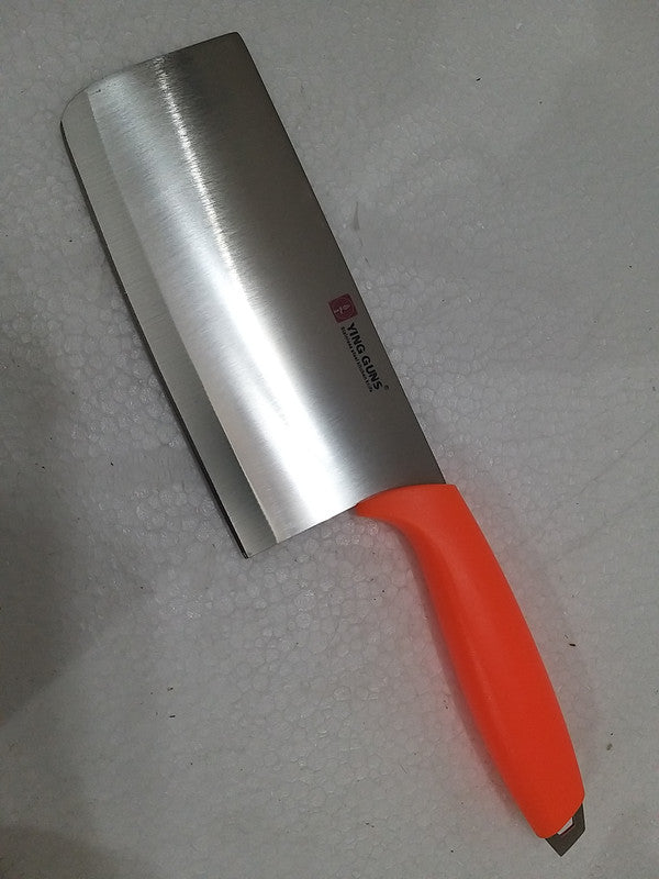 Stainless Steel Knife Heavy Duty Kitchen Knife Professional Stainless Steel-Vibrant Orange Handle (2812)