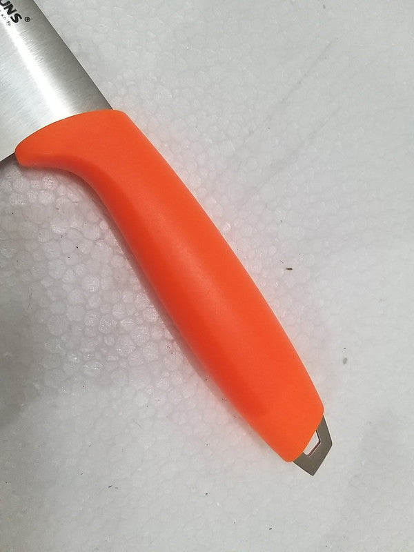 Stainless Steel Knife Heavy Duty Kitchen Knife Professional Stainless Steel-Vibrant Orange Handle (2812)