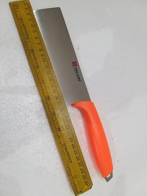 Stainless Steel Knife Heavy Duty Kitchen Knife Professional Stainless Steel-Vibrant Orange Handle (2812)