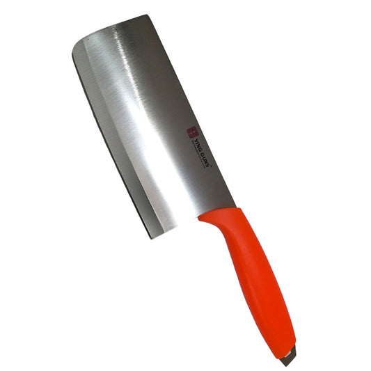 Stainless Steel Knife Heavy Duty Kitchen Knife Professional Stainless Steel-Vibrant Orange Handle (2812)