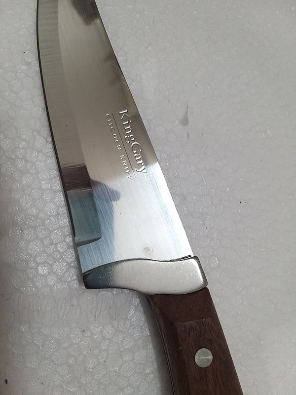 Forged Carbon Steel Curved Solid Walnut Handle Chef’s Knife (2880)