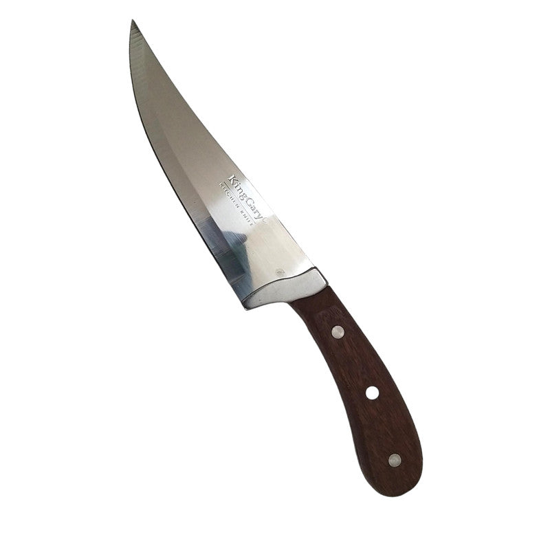 Forged Carbon Steel Curved Solid Walnut Handle Chef’s Knife (2880)