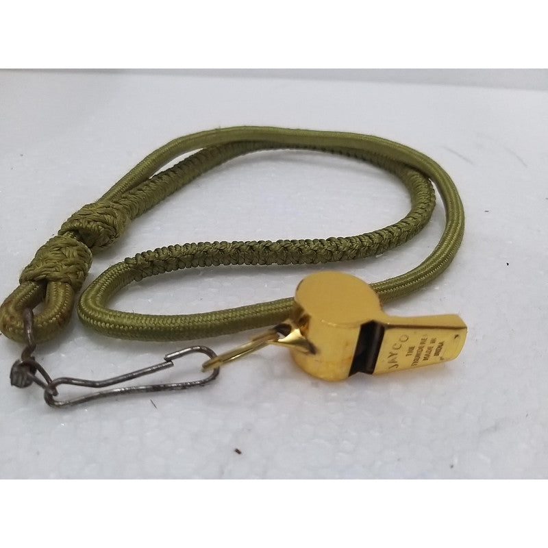 Whistle Golden Coated with LANYARD For Multipurpose Use (3007)