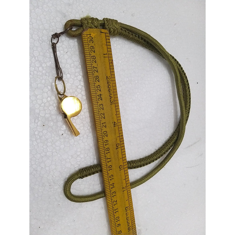 Whistle Golden Coated with LANYARD For Multipurpose Use (3007)