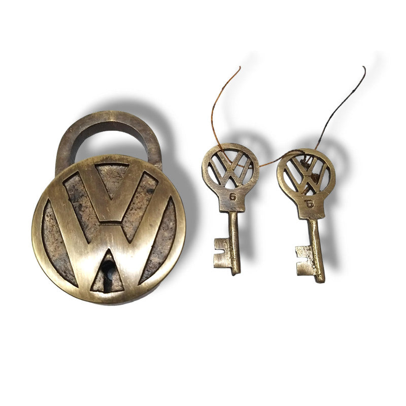 Solid Brass VOLKSWAGEN Jetta Padlock Lock Set With 2 Keys (3014)