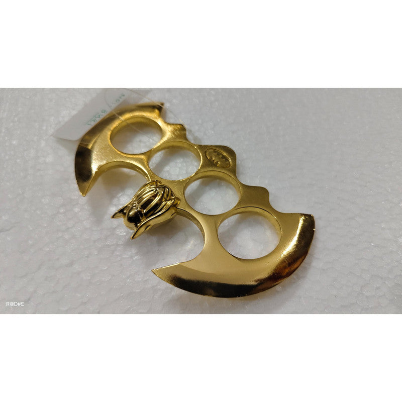 Gold Plated Knuckle Punch With Fine Polishing For Royal Collection (3421)