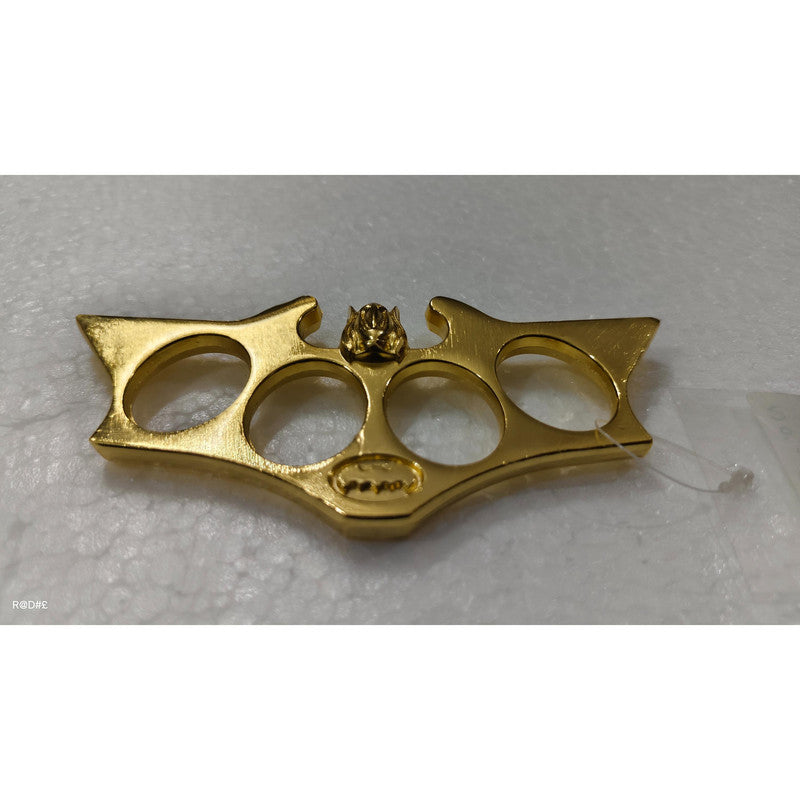 Gold Plated Knuckle Punch With Fine Polishing For Royal Collection (3422)