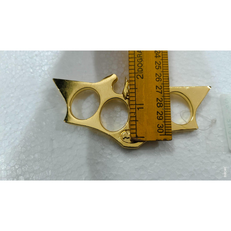 Gold Plated Knuckle Punch With Fine Polishing For Royal Collection (3422)