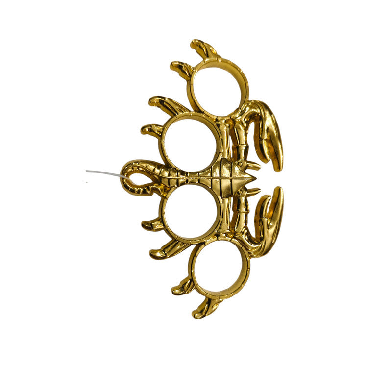 Gold Plated Knuckle Punch for Home Décor Collectible (3425)