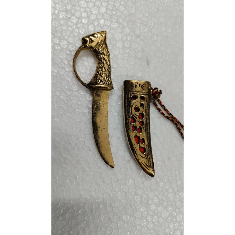 Brass Princely Small Traditional Katar For Wedding (3491)