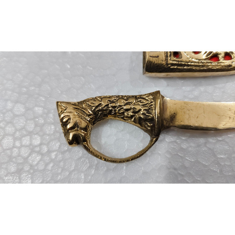 Brass Dagger Decorative Showpiece Royal Collection Katar (3491)