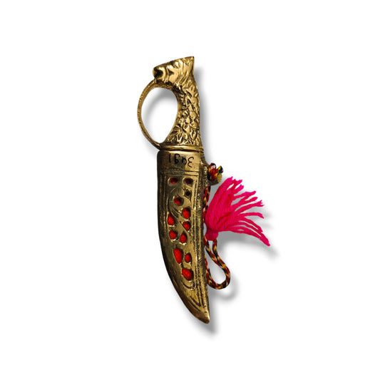 Brass Princely Small Traditional Katar For Wedding (3491)