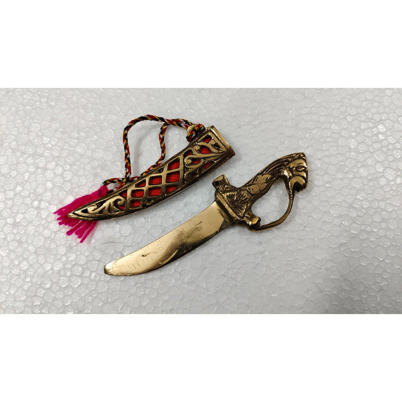 Brass Dagger Decorative Showpiece Royal Collection Katar (3492)