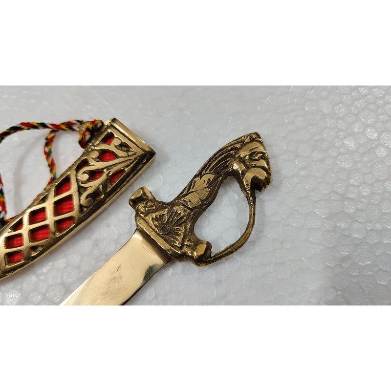 Brass Dagger Decorative Showpiece Royal Collection Katar (3492)