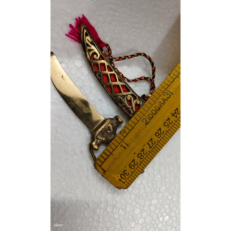 Brass Princely Small Traditional Katar For Wedding (3492)