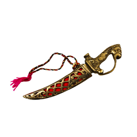 Brass Dagger Decorative Showpiece Royal Collection Katar (3492)