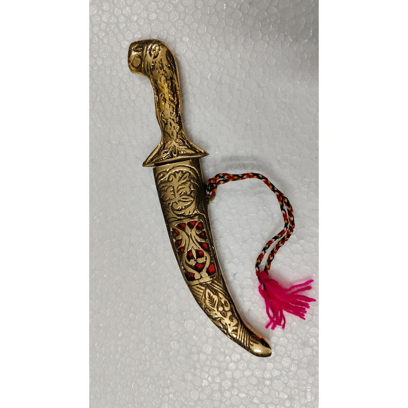 Brass Dagger Decorative Showpiece Royal Collection Katar (3493)