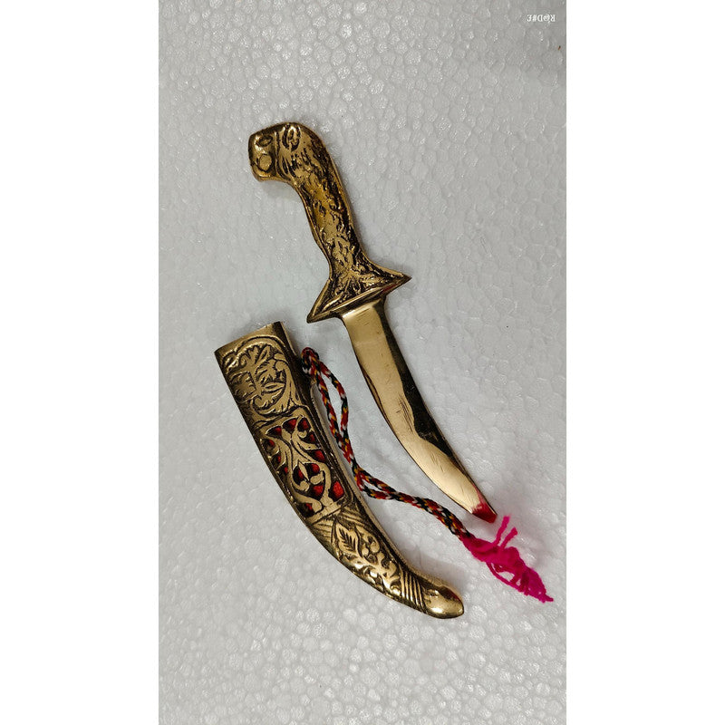 Brass Dagger Decorative Showpiece Royal Collection Katar (3493)