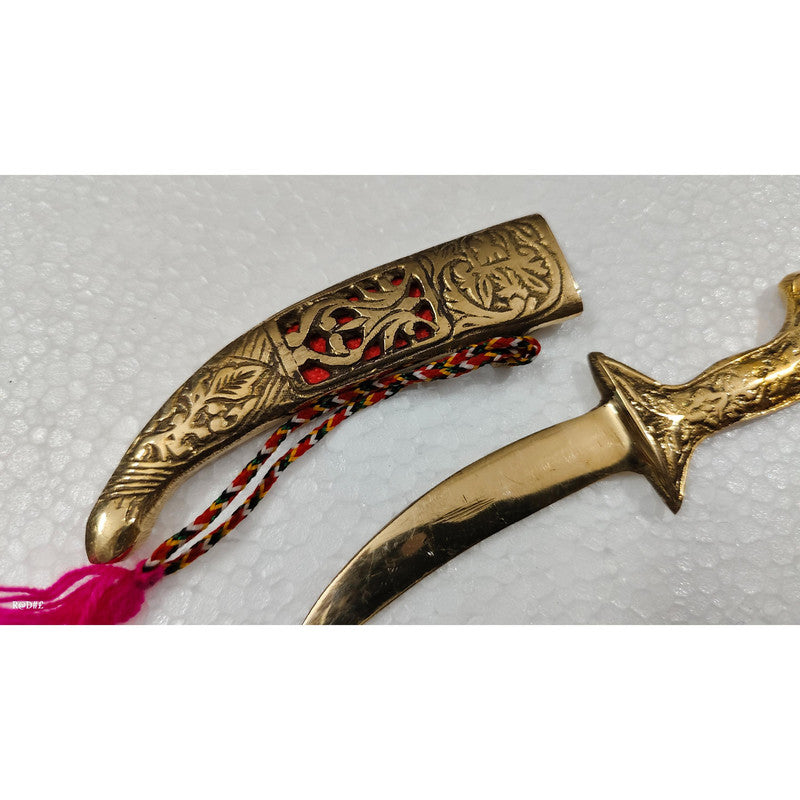 Brass Dagger Decorative Showpiece Royal Collection Katar (3493)